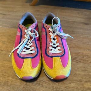 HOFF Lynx Multicolor Pink & Yellow Sneakers - size 9